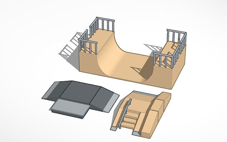 3D design Skatepark - Tinkercad