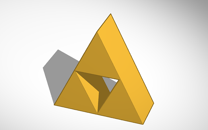 3D design Triforce Symbol | Tinkercad