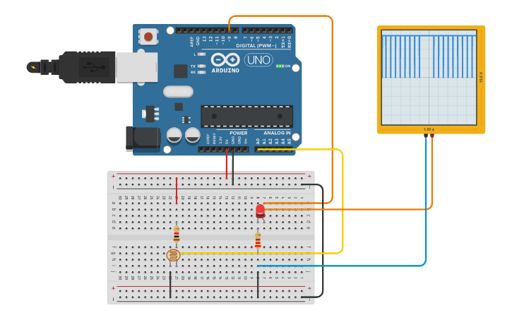Circuit design PWM complex | Tinkercad