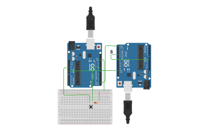Circuit design UART - Tinkercad