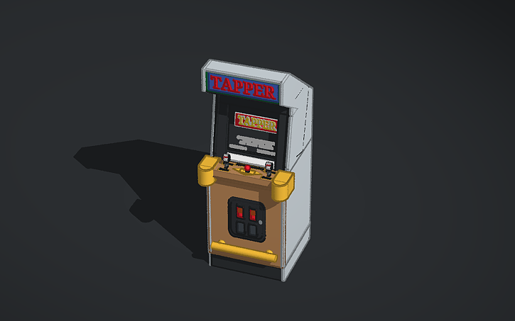 3D design tapper arcade - Tinkercad