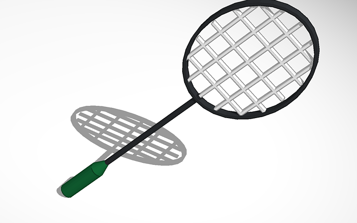 3D design Badminton Racket - Tinkercad