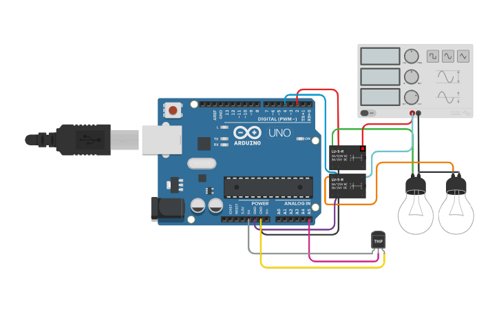Circuit design relay | Tinkercad