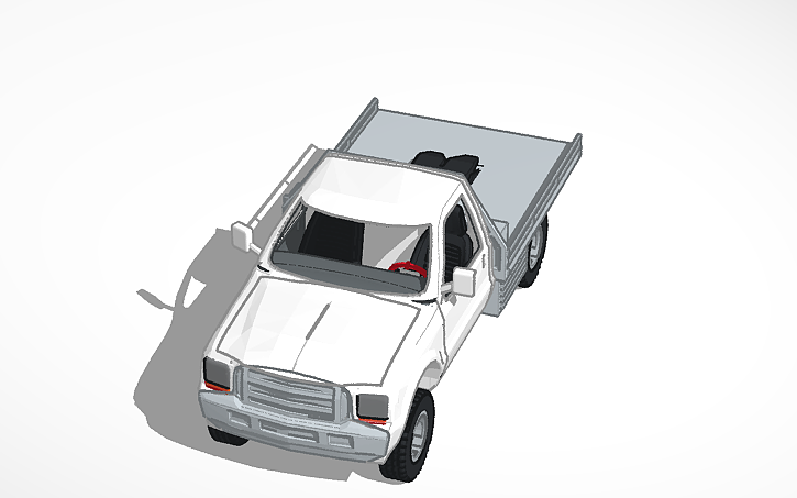 3D design flatbed ford f350 - Tinkercad