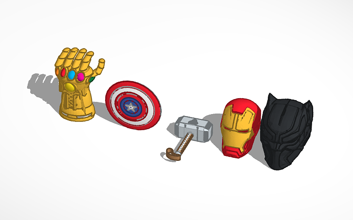 3D design Marvel DIEGO - Tinkercad