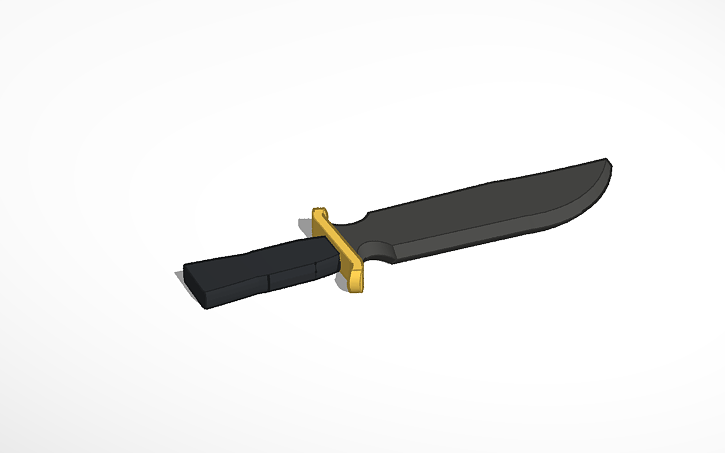 3d Design Bombos Survival Knife Tinkercad - roblox bombos survival knife