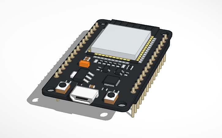3D design ESP32 DEVKIT V1 - Tinkercad