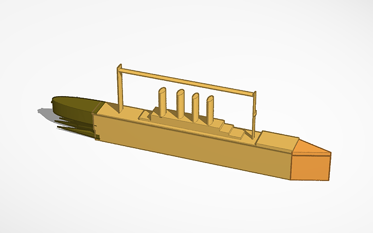 3D design Basic Titanic - Tinkercad