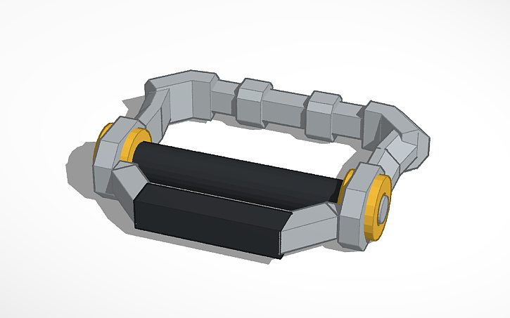 3D design polarity gauntlet - Tinkercad