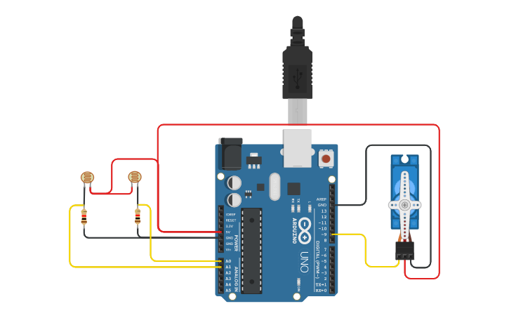 Seguidor Solar Tinkercad