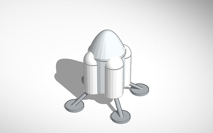 3D design lunar lander - Tinkercad