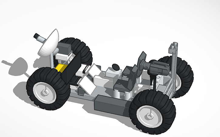 Simple Rover Tinkercad 3D design Rover lunar | Tinkercad