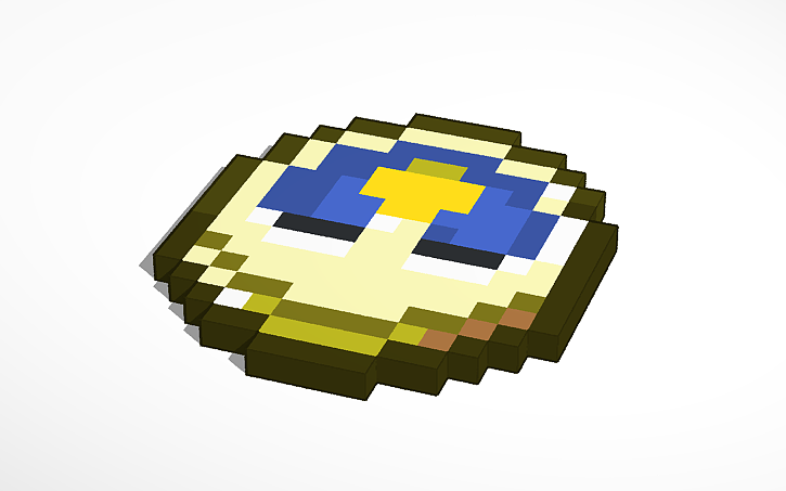 3D design Clock (MineCraft) | Tinkercad