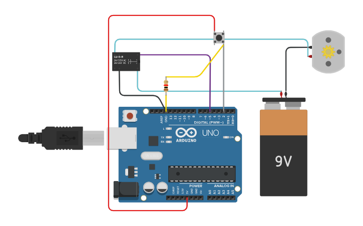 Circuit design E4B Loján Arduino7 | Tinkercad