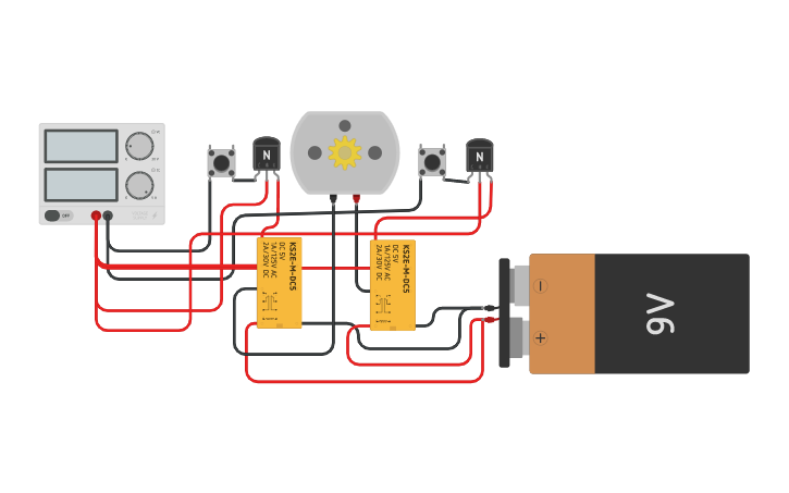 Circuit design Puente H - Tinkercad