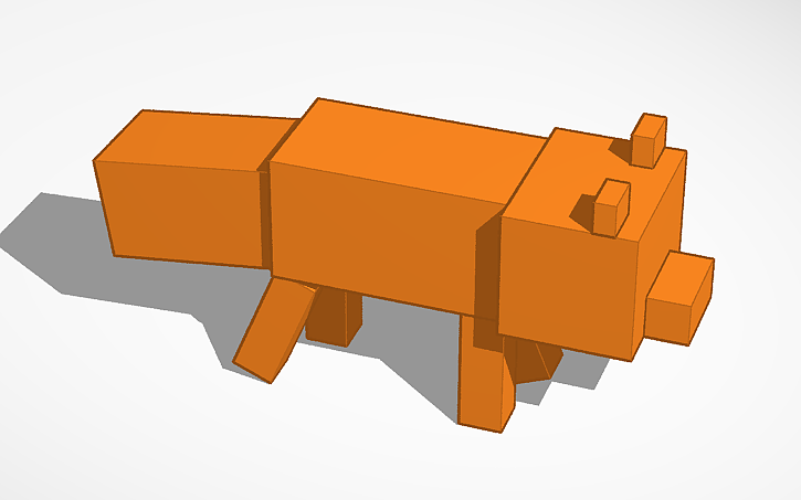 Solidworks Fox 3D design MC Fox - Tinkercad