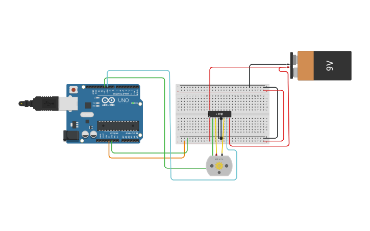 Circuit design DC Motor rotation clockwise and anticlockwise with 10sec ...