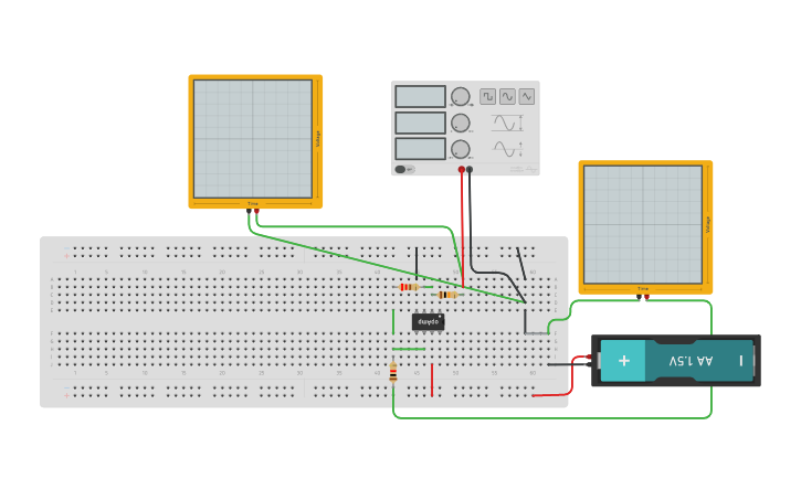 Circuit Design Inverting OpAmp Functional Tinkercad