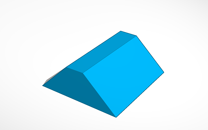 3D design trapezoid boat - Tinkercad