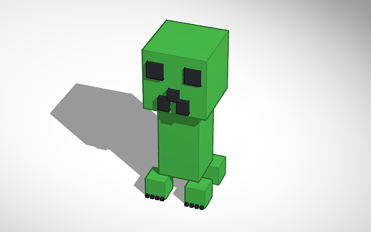 3D design Minecraft Creeper - Tinkercad