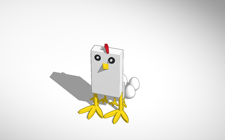 3D design CHICKENZILLA - Tinkercad