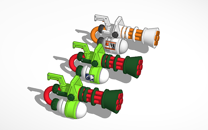 Splatoon Mini Gun 3D design Splatoon Mini Splatling (1) Regular, Refurbished | Tinkercad