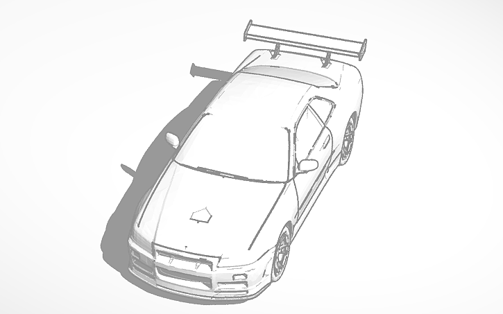 Nissan Gtr R34 Tinkercad