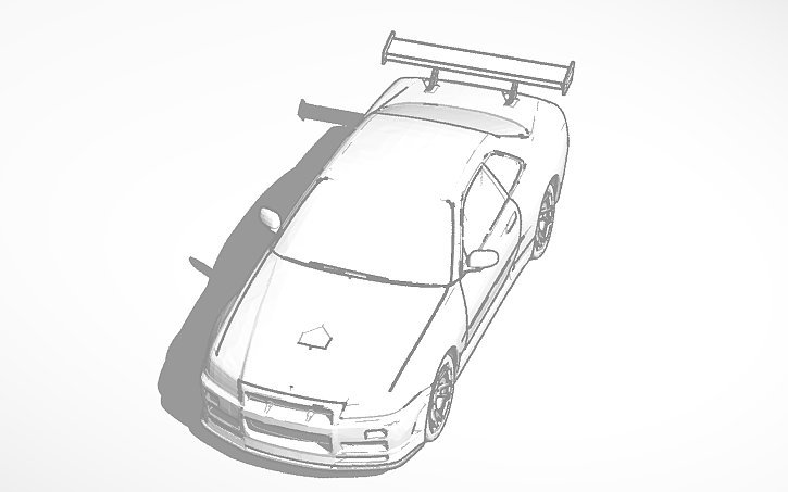 Nissan Gtr R34 Tinkercad Nissan Gtr R34 Tinkercad