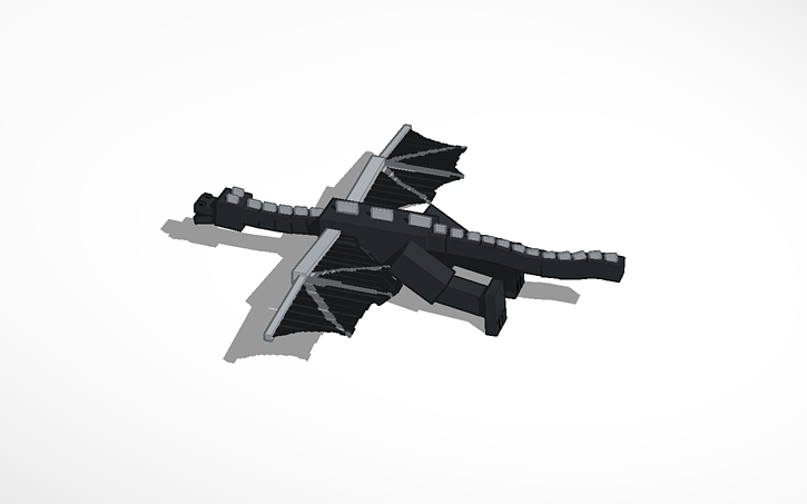 3D design Minecraft Enderdragon | Tinkercad