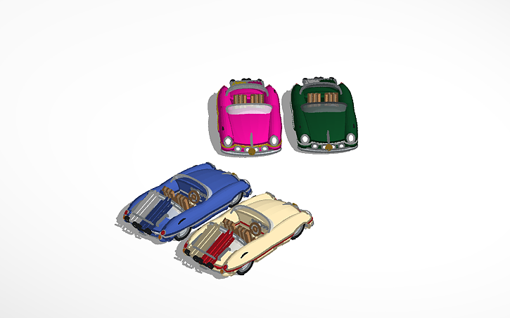 3D design custom Sports Cars - Tinkercad