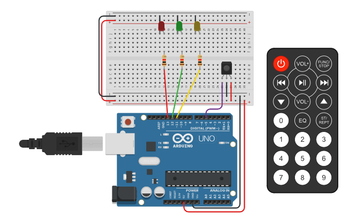 Circuit design IoT_Lab_14 - Tinkercad