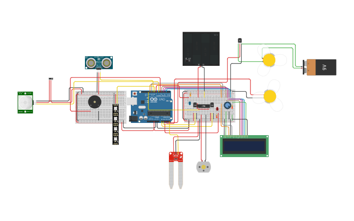 Circuit design Copy of prueba 2, sensor de humedad y temperatura con ...