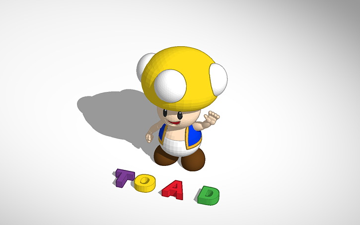 Mega Toad 3D design mega toad | Tinkercad