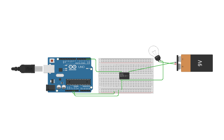 Circuit design Relay with arduino - Tinkercad