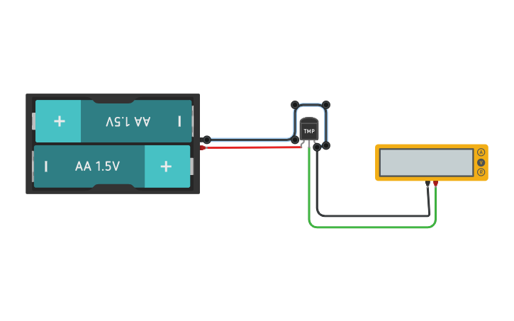 Circuit design Temperature Sensor | Tinkercad