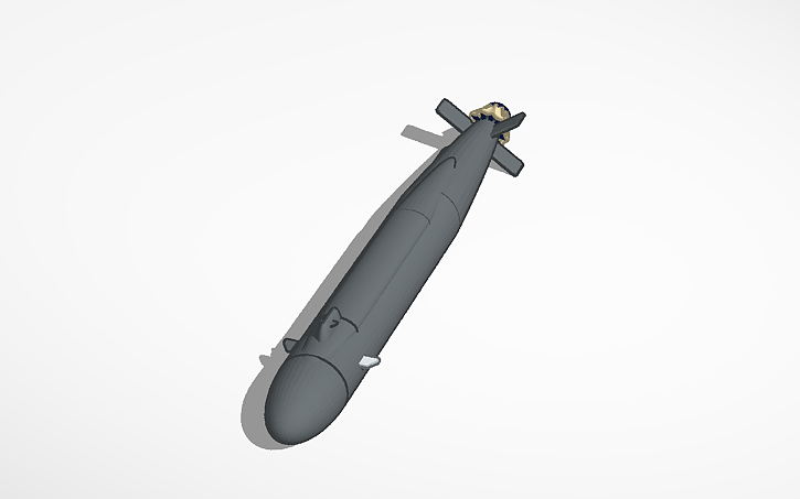 3D design SSGN(X) Next Generation Military Submarine - Tinkercad