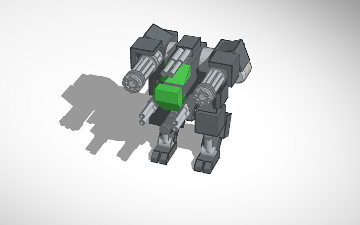 3D design Python Mech - Tinkercad