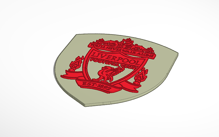 3D design Liverpool Shield - Tinkercad