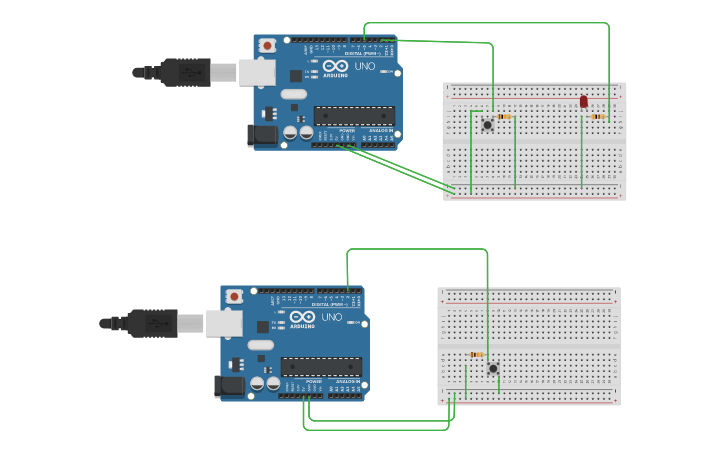 Circuit design 4- if else Buton ile 13.Led Yakma | Tinkercad