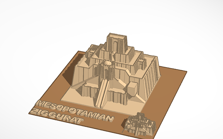 Ziggurat 3d model free