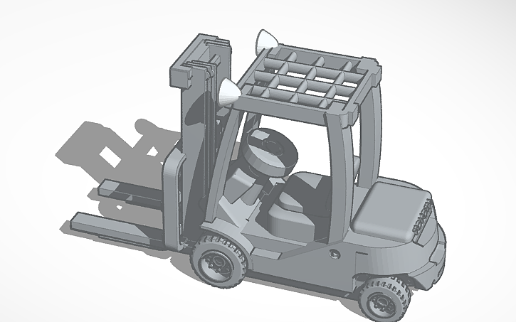 3D design N Scale Forklift (printable) - Tinkercad