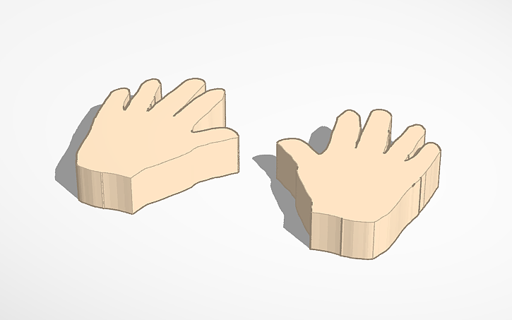 3D design Hands - Tinkercad