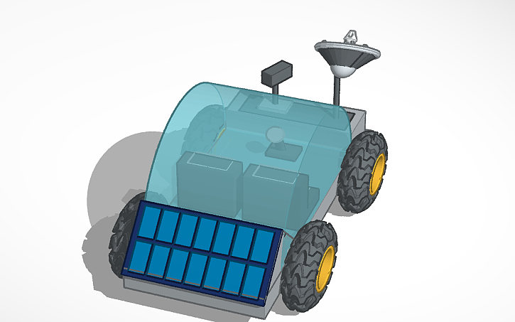 Simple Rover Tinkercad 3D design Rover Lunar IES CARLOS III G12 | Tinkercad