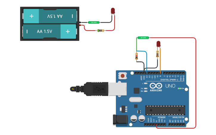 Circuit design L17 Tilt sensor - Tinkercad