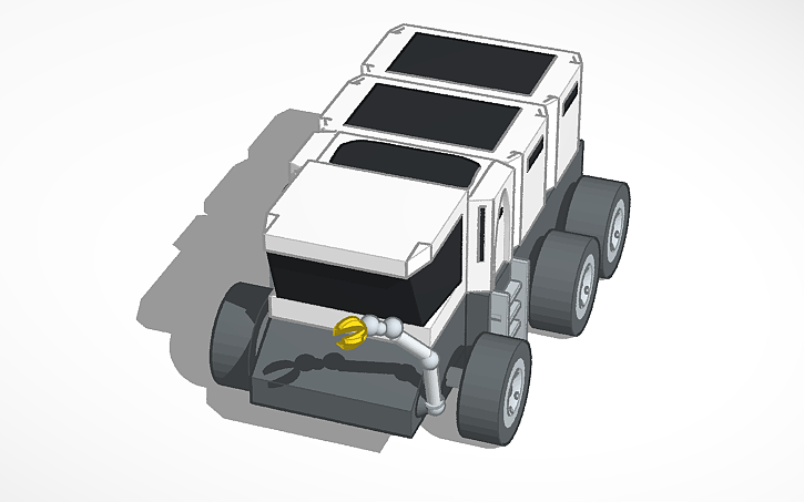 Simple Rover Tinkercad 3D design Rover | Tinkercad