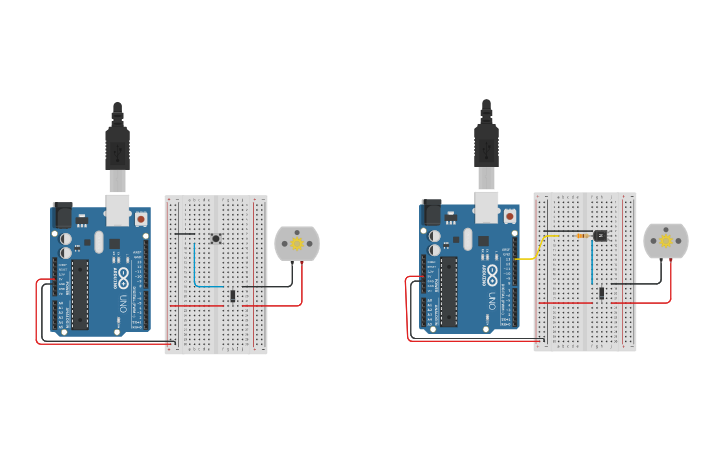 Circuit design Arduino 2 (Motion) - DC Motor Driver | Tinkercad
