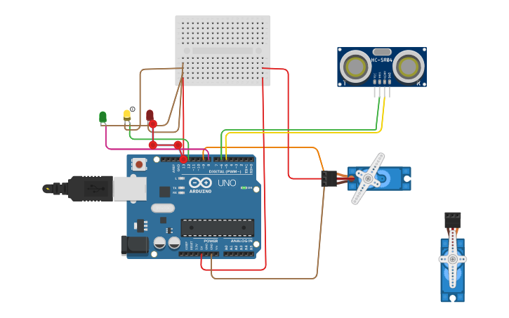 Circuit design Arduino project - Tinkercad