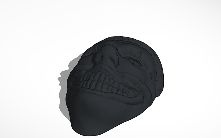 3D design Creepy Clown Mask - Tinkercad