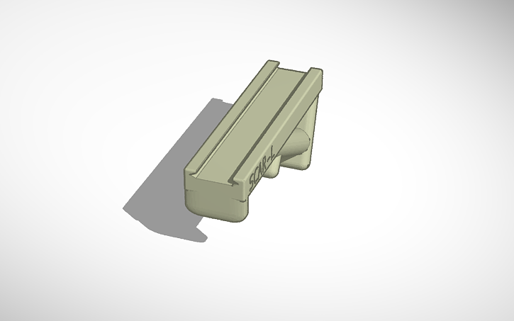 3D design Front grip - Tinkercad