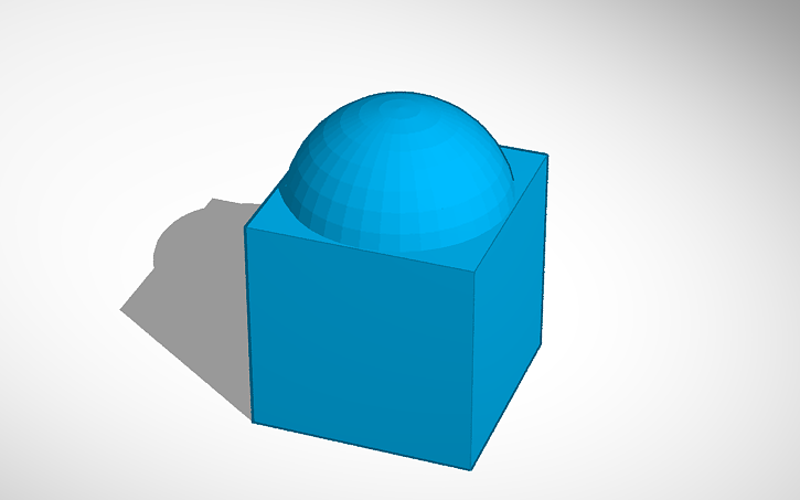 3D design CIRCLE IN A CUBE - Tinkercad